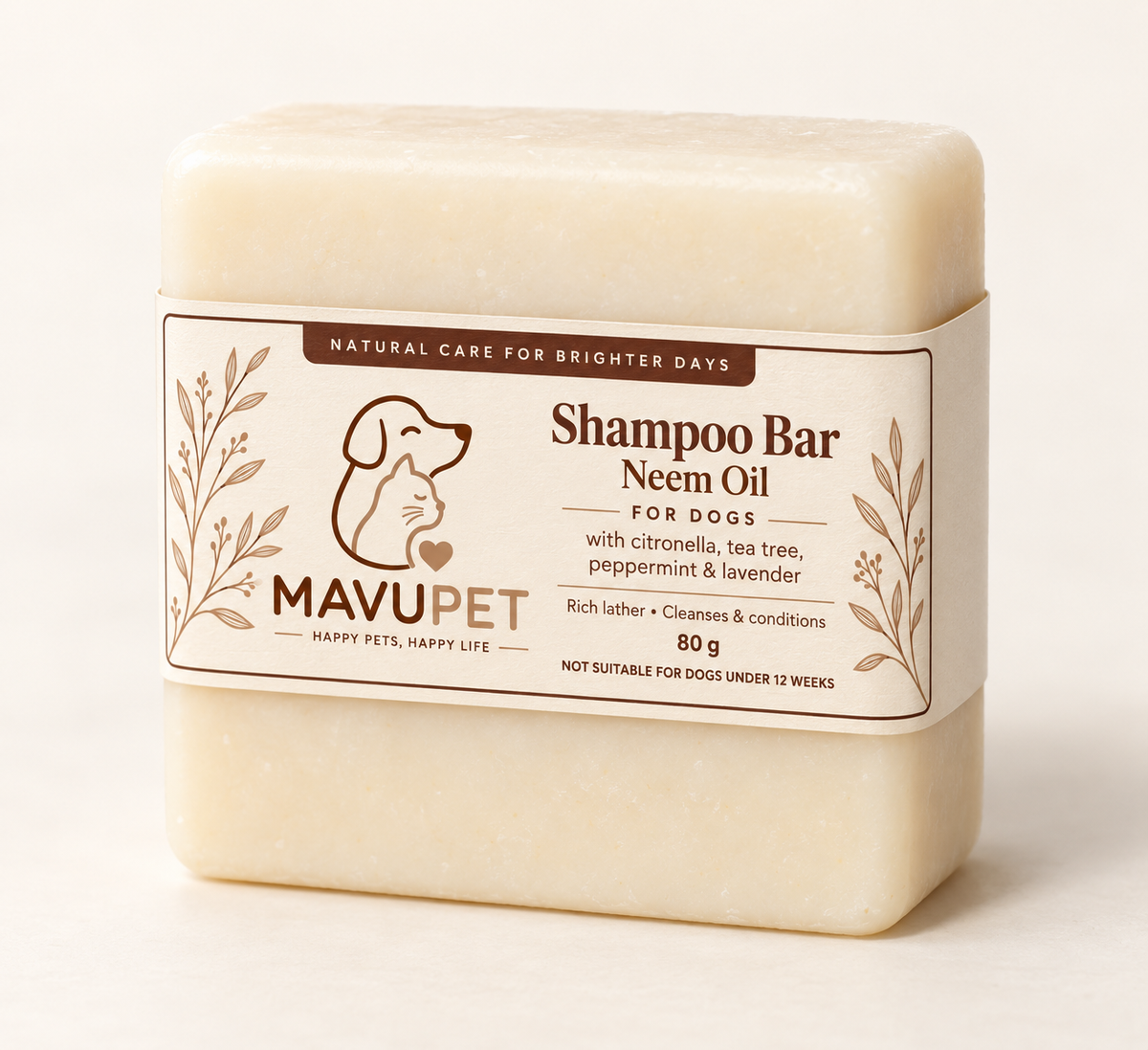 MAVUPET Shampoo Bar, 80 g